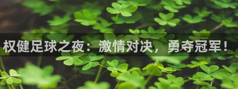 权健足球之夜：激情对决，勇夺冠军！