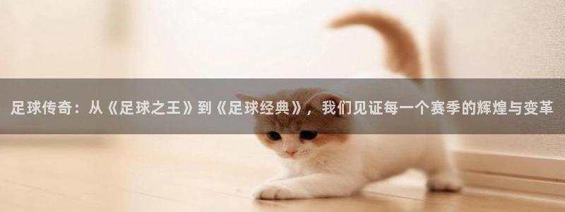  足球传奇：从《足球之王》到《足球经典》，我们见证每一个赛季的