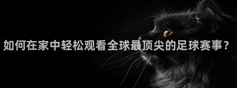 如何在家中轻松观看全球最顶尖的足球赛事？