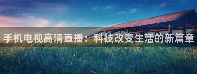 833篮球直播在线直播观看免费：手机电视高清直播：科技改变生活的新篇章